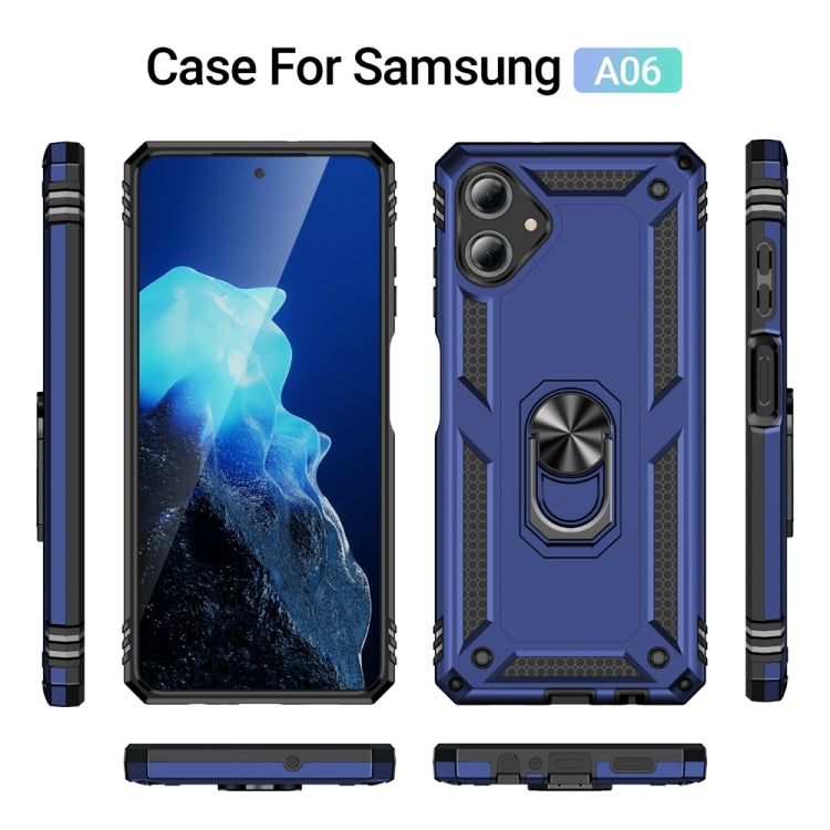 For Samsung Galaxy A06 4G Shockproof TPU + PC Phone Case with Holder