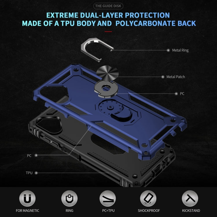 For Samsung Galaxy A06 4G Shockproof TPU + PC Phone Case with Holder