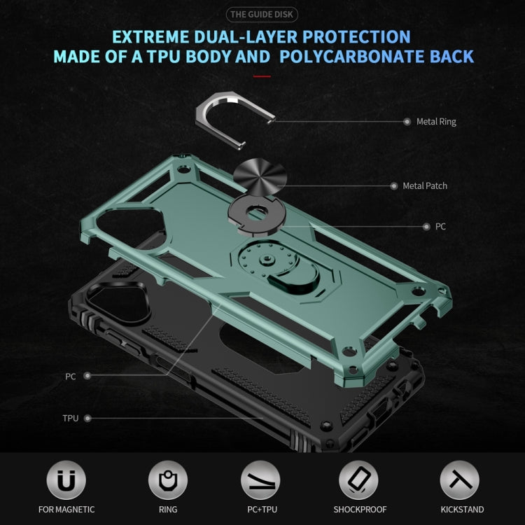 For Samsung Galaxy A06 4G Shockproof TPU + PC Phone Case with Holder