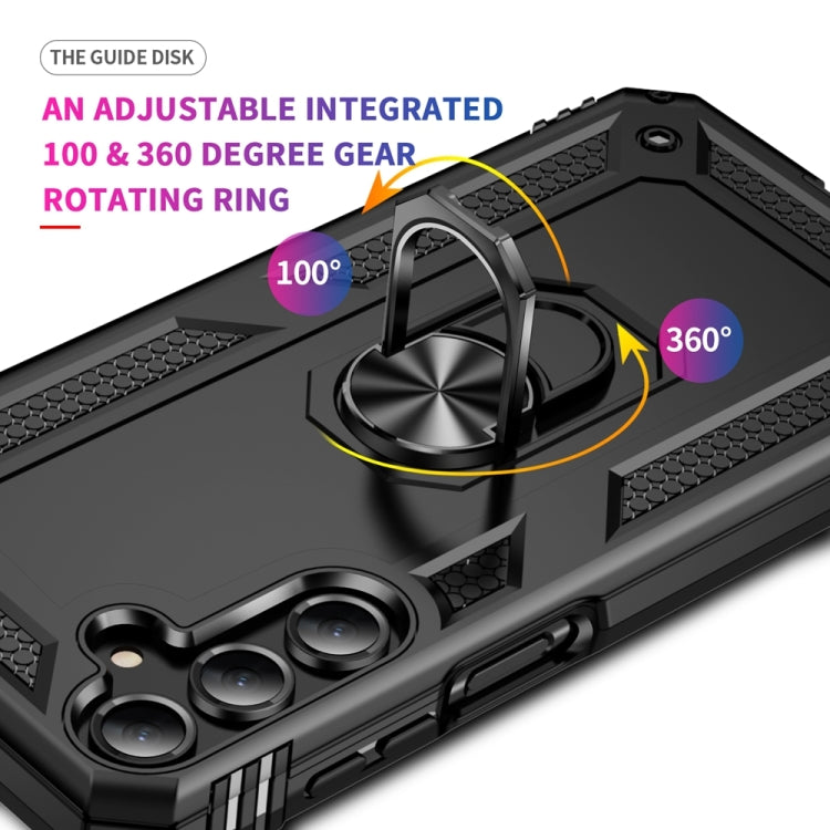 For Samsung Galaxy A16 5G Shockproof TPU + PC Phone Case with Holder
