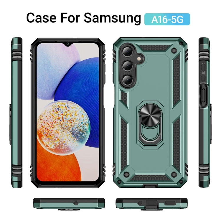 For Samsung Galaxy A16 5G Shockproof TPU + PC Phone Case with Holder