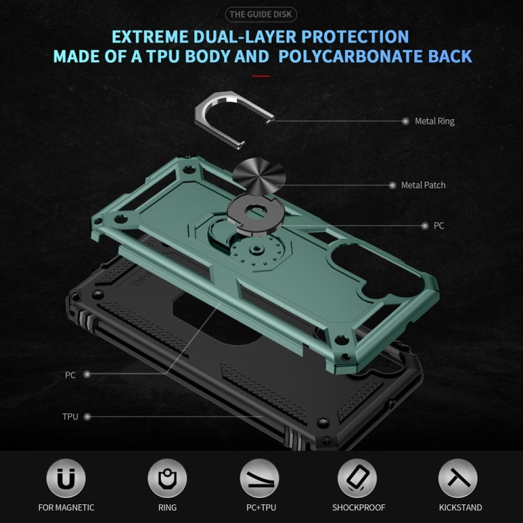 For Samsung Galaxy A16 5G Shockproof TPU + PC Phone Case with Holder