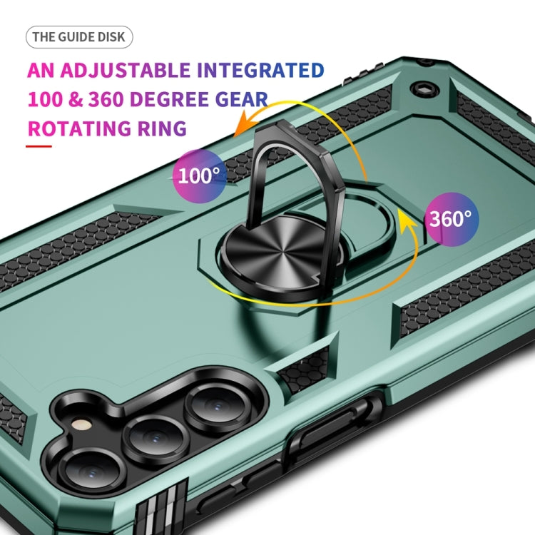 For Samsung Galaxy A16 5G Shockproof TPU + PC Phone Case with Holder