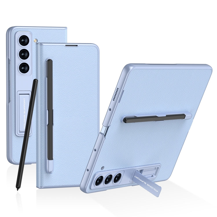 For Samsung Galaxy Z Fold5 GKK Flip Leather All-Inclusive Phone Case with Pen Holder