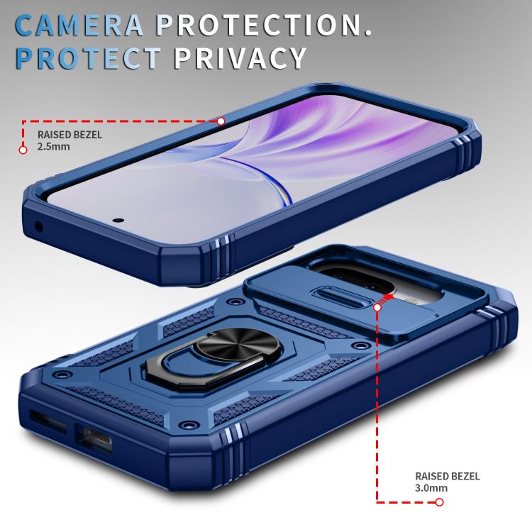 For Google Pixel 9a Sliding Camshield TPU + PC Phone Case with Holder