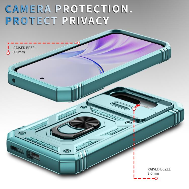 For Google Pixel 9a Sliding Camshield TPU + PC Phone Case with Holder