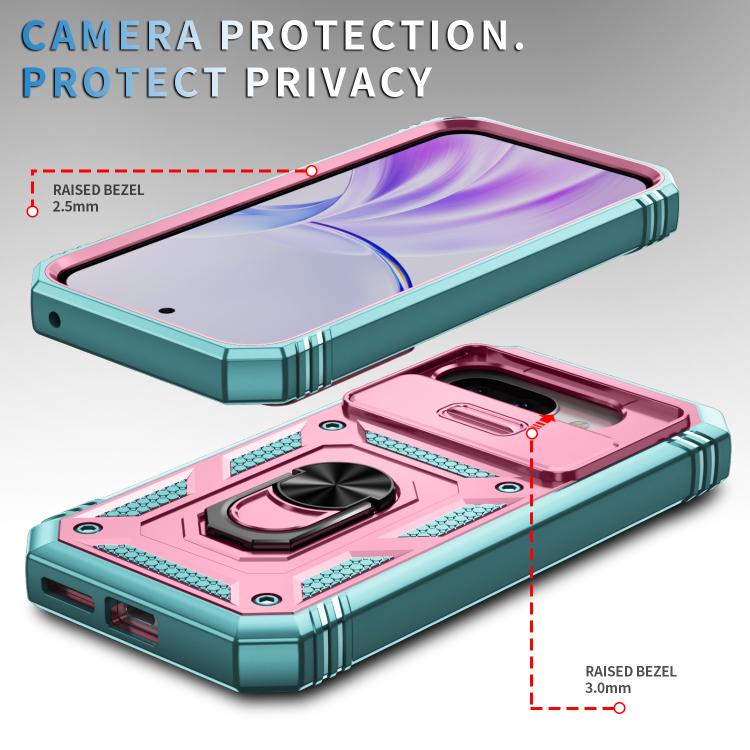 For Google Pixel 9a Sliding Camshield TPU + PC Phone Case with Holder