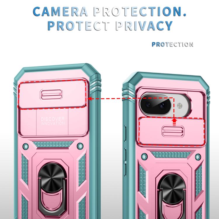 For Google Pixel 9a Sliding Camshield TPU + PC Phone Case with Holder