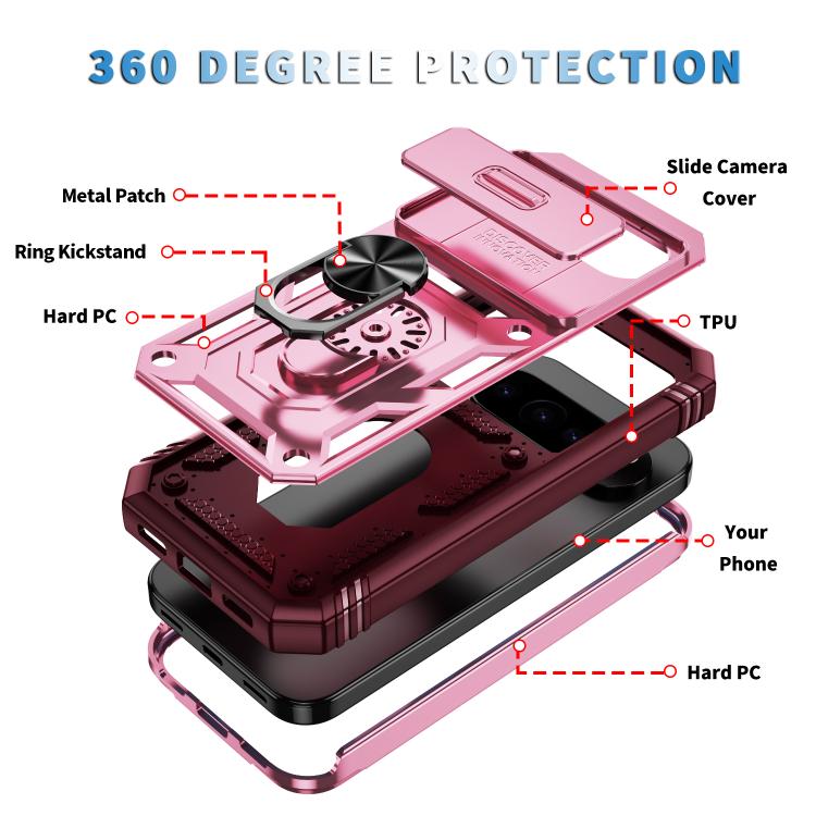 For Google Pixel 10 Pro XL Sliding Camshield TPU + PC Phone Case with Holder