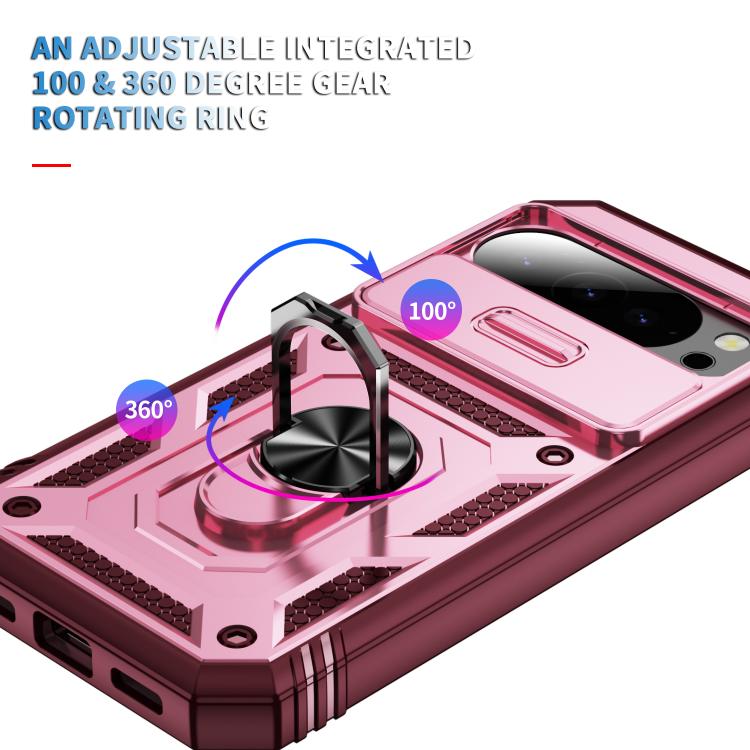 For Google Pixel 10 Pro XL Sliding Camshield TPU + PC Phone Case with Holder