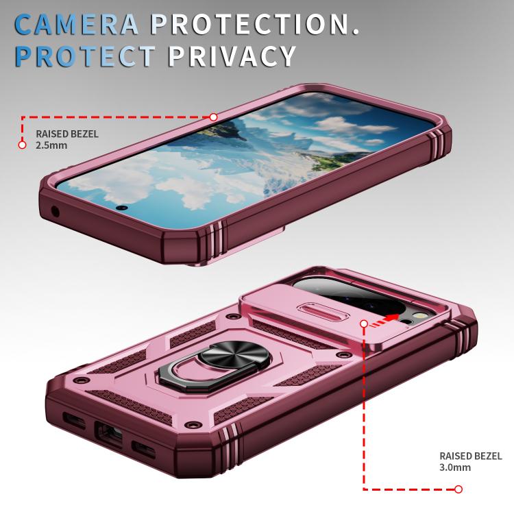 For Google Pixel 10 Pro XL Sliding Camshield TPU + PC Phone Case with Holder
