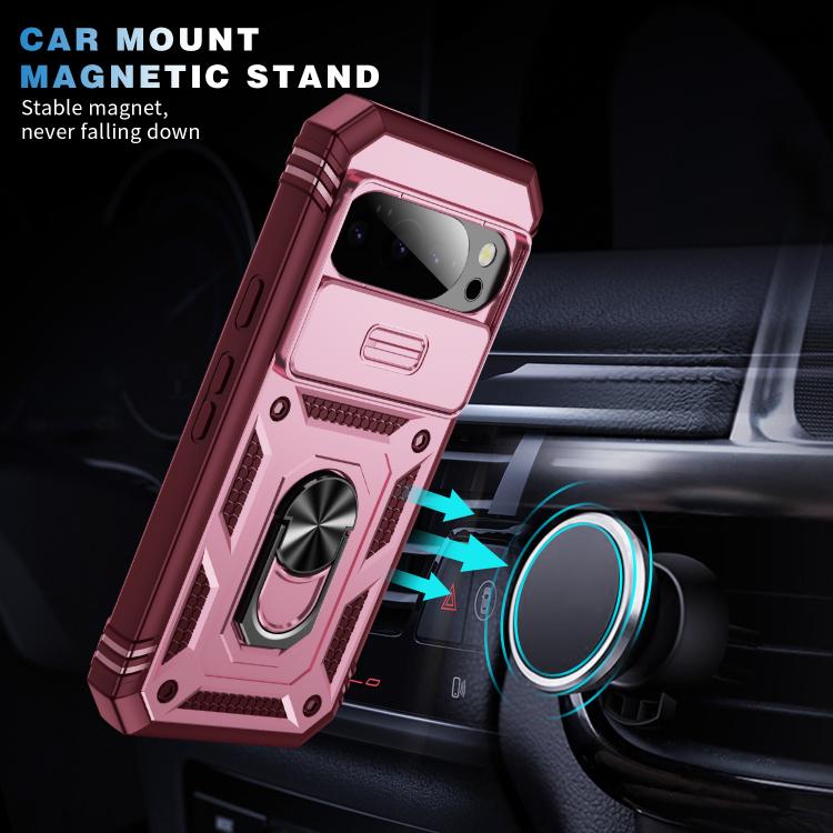For Google Pixel 10 Pro XL Sliding Camshield TPU + PC Phone Case with Holder