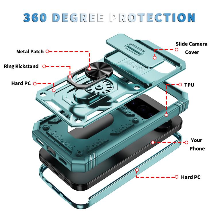 For Google Pixel 10 Pro XL Sliding Camshield TPU + PC Phone Case with Holder