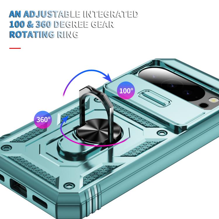 For Google Pixel 10 Pro XL Sliding Camshield TPU + PC Phone Case with Holder