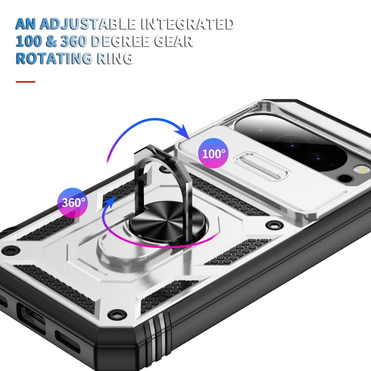For Google Pixel 10 / 10 Pro Sliding Camshield TPU + PC Phone Case with Holder