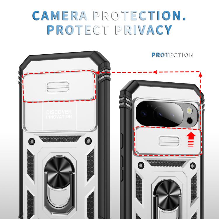 For Google Pixel 10 / 10 Pro Sliding Camshield TPU + PC Phone Case with Holder