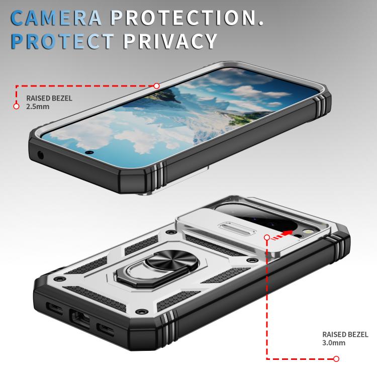 For Google Pixel 10 / 10 Pro Sliding Camshield TPU + PC Phone Case with Holder