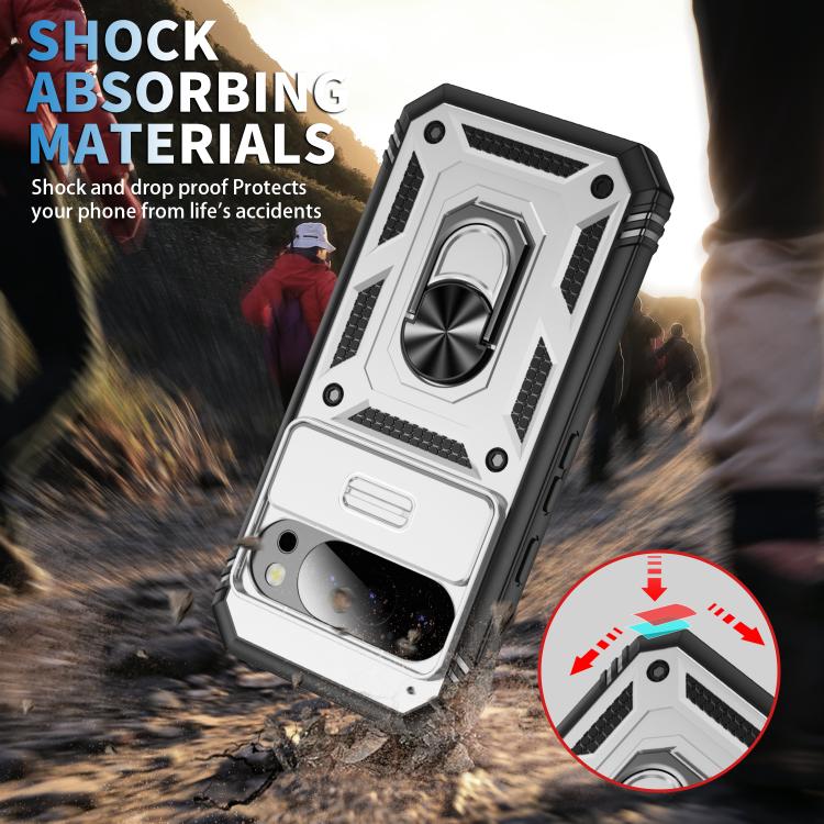 For Google Pixel 10 / 10 Pro Sliding Camshield TPU + PC Phone Case with Holder