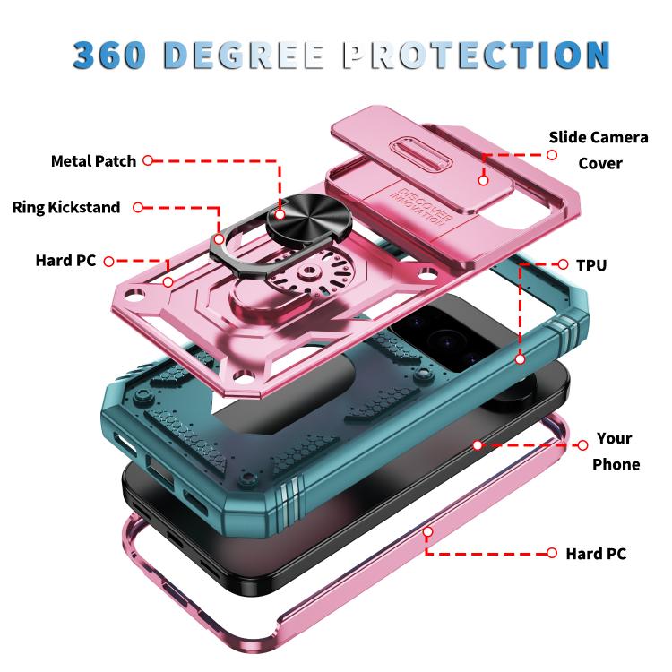 For Google Pixel 10 / 10 Pro Sliding Camshield TPU + PC Phone Case with Holder
