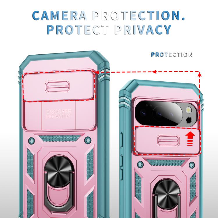 For Google Pixel 10 / 10 Pro Sliding Camshield TPU + PC Phone Case with Holder
