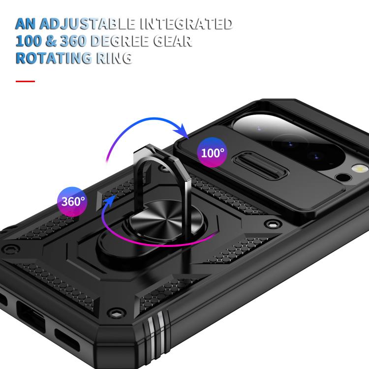 For Google Pixel 10 / 10 Pro Sliding Camshield TPU + PC Phone Case with Holder