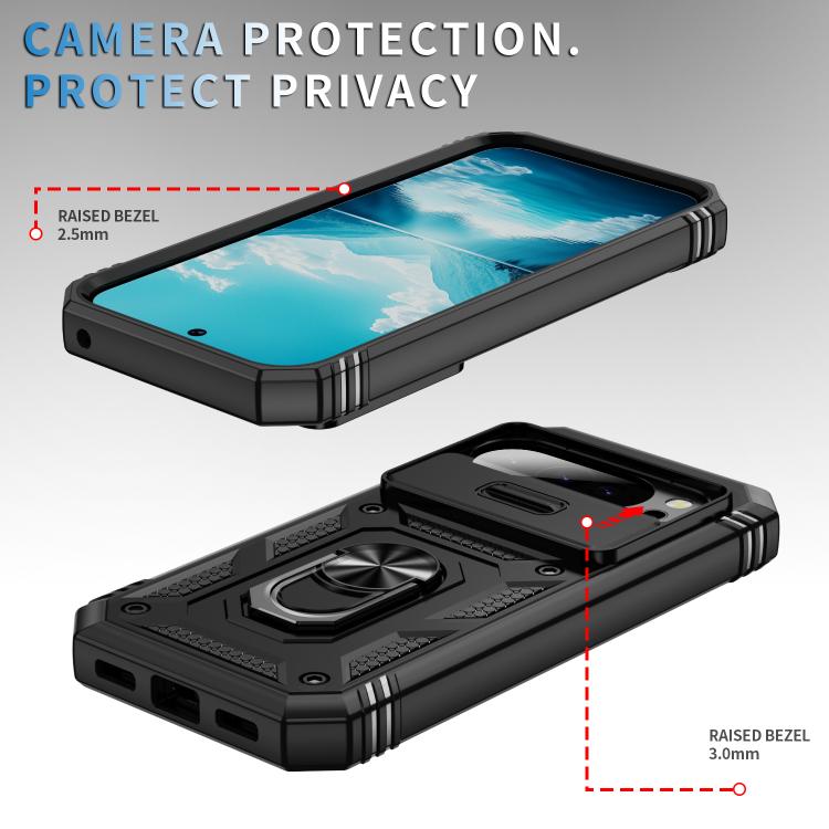 For Google Pixel 10 / 10 Pro Sliding Camshield TPU + PC Phone Case with Holder