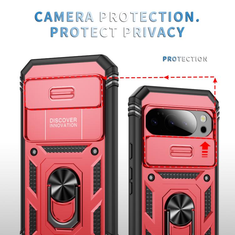 For Google Pixel 10 / 10 Pro Sliding Camshield TPU + PC Phone Case with Holder