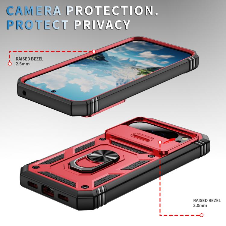 For Google Pixel 10 / 10 Pro Sliding Camshield TPU + PC Phone Case with Holder