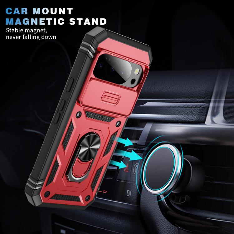 For Google Pixel 10 / 10 Pro Sliding Camshield TPU + PC Phone Case with Holder