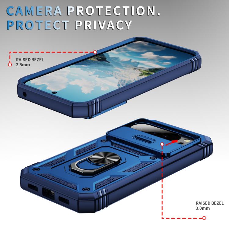 For Google Pixel 10 / 10 Pro Sliding Camshield TPU + PC Phone Case with Holder