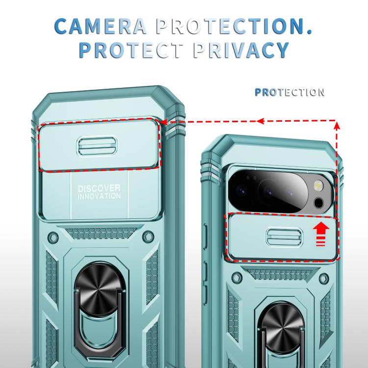 For Google Pixel 10 / 10 Pro Sliding Camshield TPU + PC Phone Case with Holder