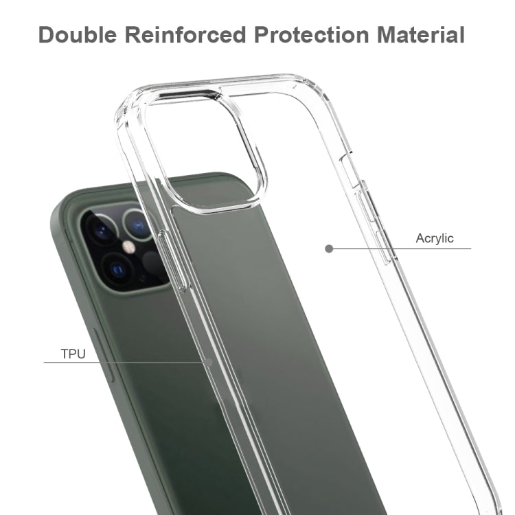 For iPhone 12 Pro Max Shockproof Scratchproof TPU + Acrylic Protective Case