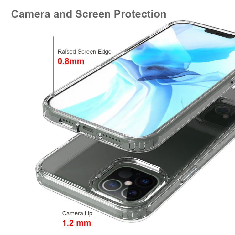 For iPhone 12 Pro Max Shockproof Scratchproof TPU + Acrylic Protective Case