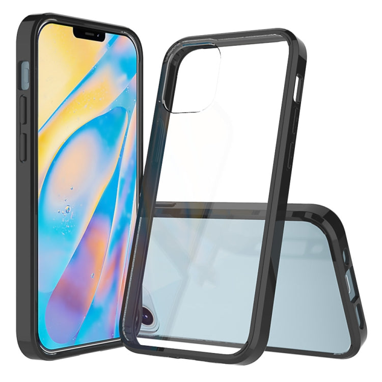 For iPhone 12 mini Shockproof Scratchproof TPU + Acrylic Protective Case