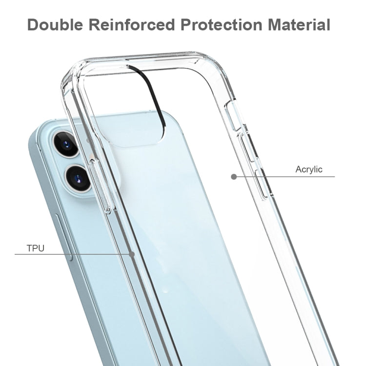 For iPhone 12 mini Shockproof Scratchproof TPU + Acrylic Protective Case