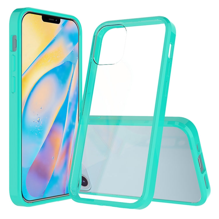 For iPhone 12 mini Shockproof Scratchproof TPU + Acrylic Protective Case