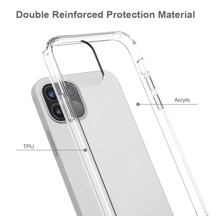 For iPhone 12 / 12 Pro Shockproof Scratchproof TPU + Acrylic Protective Case