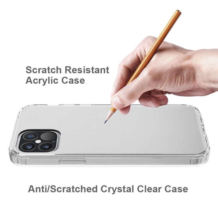 For iPhone 12 / 12 Pro Shockproof Scratchproof TPU + Acrylic Protective Case
