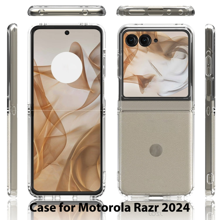 For Motorola Razr 50 / Razr 2024 Scratchproof Acrylic TPU Phone Case - Transparent