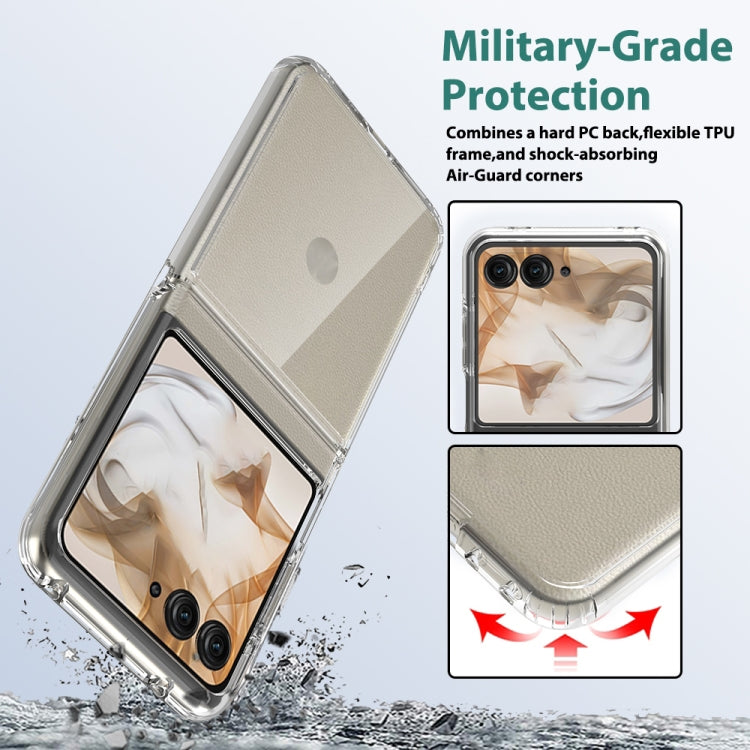 For Motorola Razr 50 / Razr 2024 Scratchproof Acrylic TPU Phone Case - Transparent