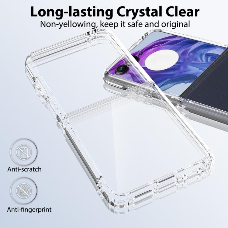 For Motorola Razr 70 / 60 / 50 Scratchproof Acrylic TPU Phone Case - Transparent