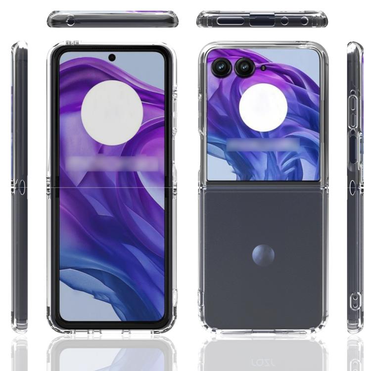 For Motorola Razr 70 Ultra / 60 Ultra Scratchproof Acrylic TPU Phone Case - Transparent