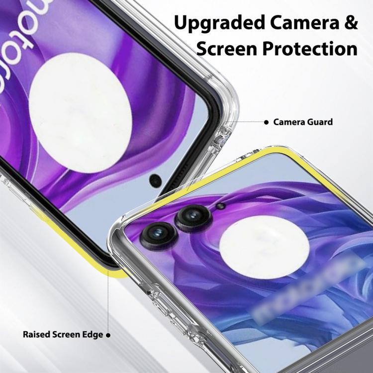 For Motorola Razr 70 Ultra / 60 Ultra Scratchproof Acrylic TPU Phone Case - Transparent