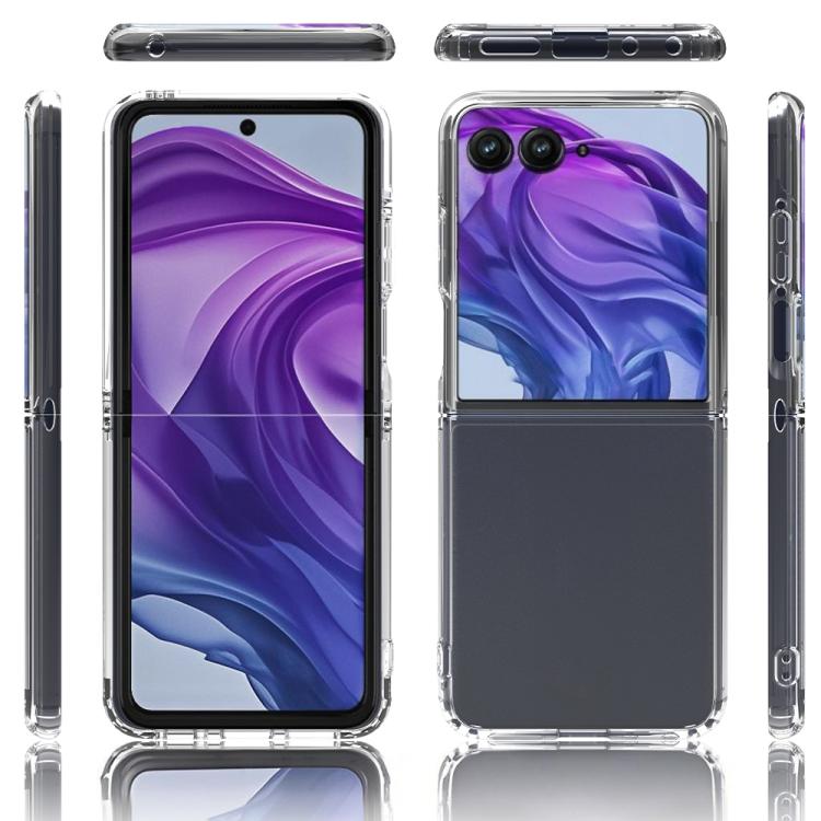 For Motorola Razr 60 Pro Scratchproof Acrylic TPU Phone Case - Transparent