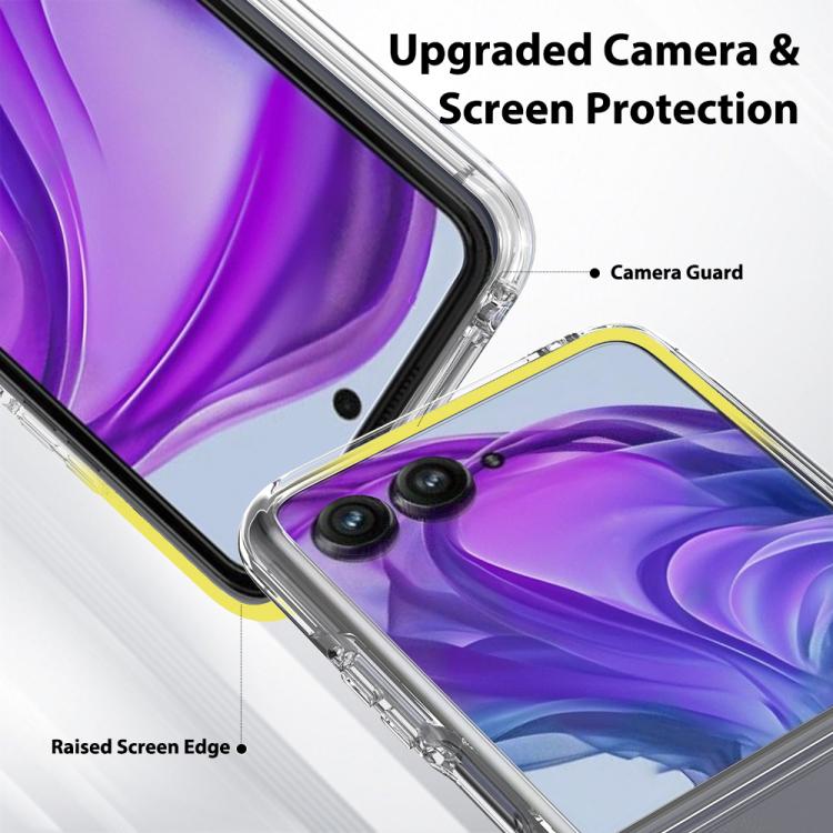 For Motorola Razr 60 Pro Scratchproof Acrylic TPU Phone Case - Transparent