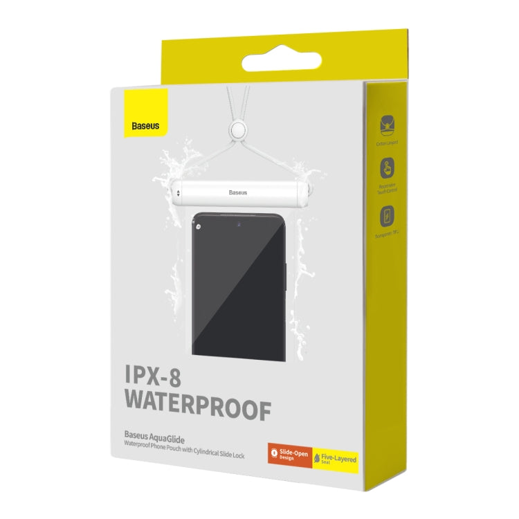 Baseus AquaGlide IPX8 Waterproof Phone Pouch with Cylindrical Slide Lock