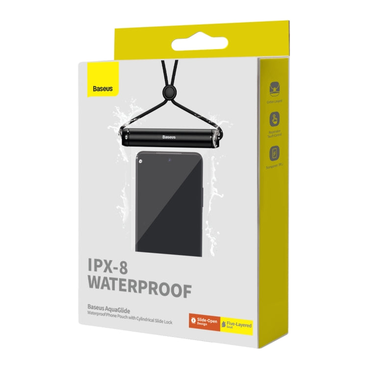 Baseus AquaGlide IPX8 Waterproof Phone Pouch with Cylindrical Slide Lock