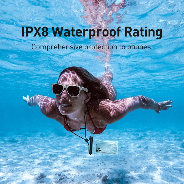 Baseus AquaGlide IPX8 Waterproof Phone Pouch with Cylindrical Slide Lock