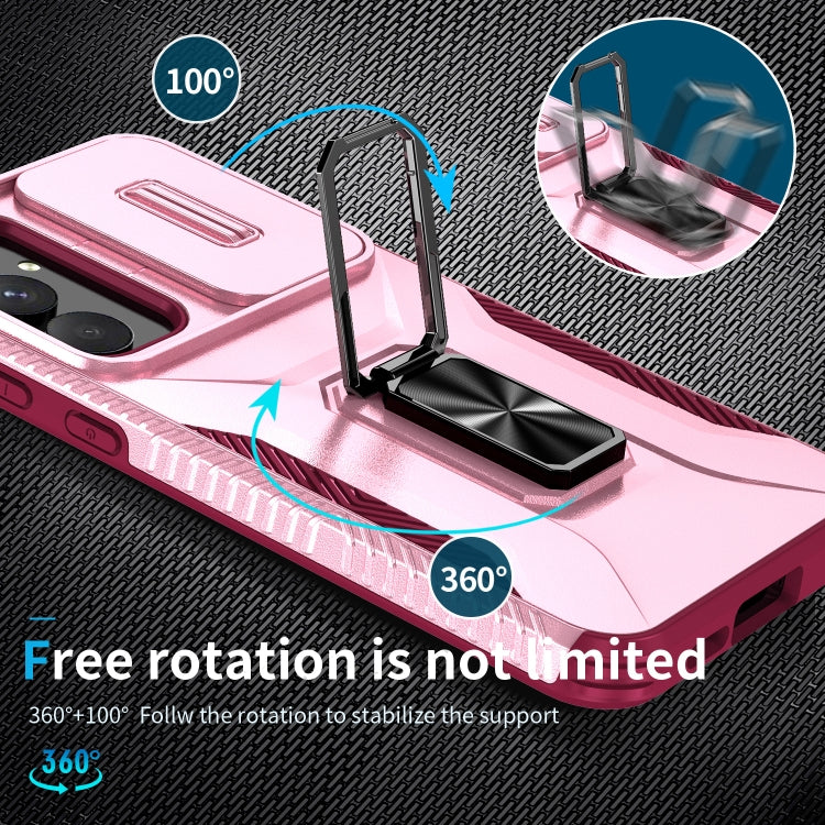 For Samsung Galaxy A55 5G Sliding Camshield Holder Phone Case