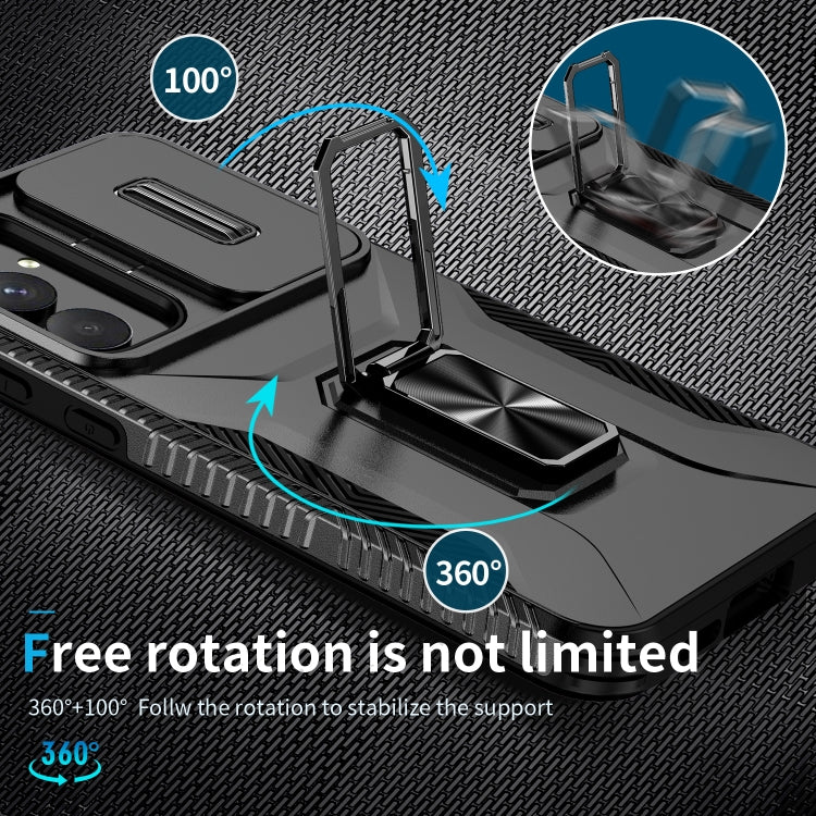 For Samsung Galaxy A55 5G Sliding Camshield Holder Phone Case